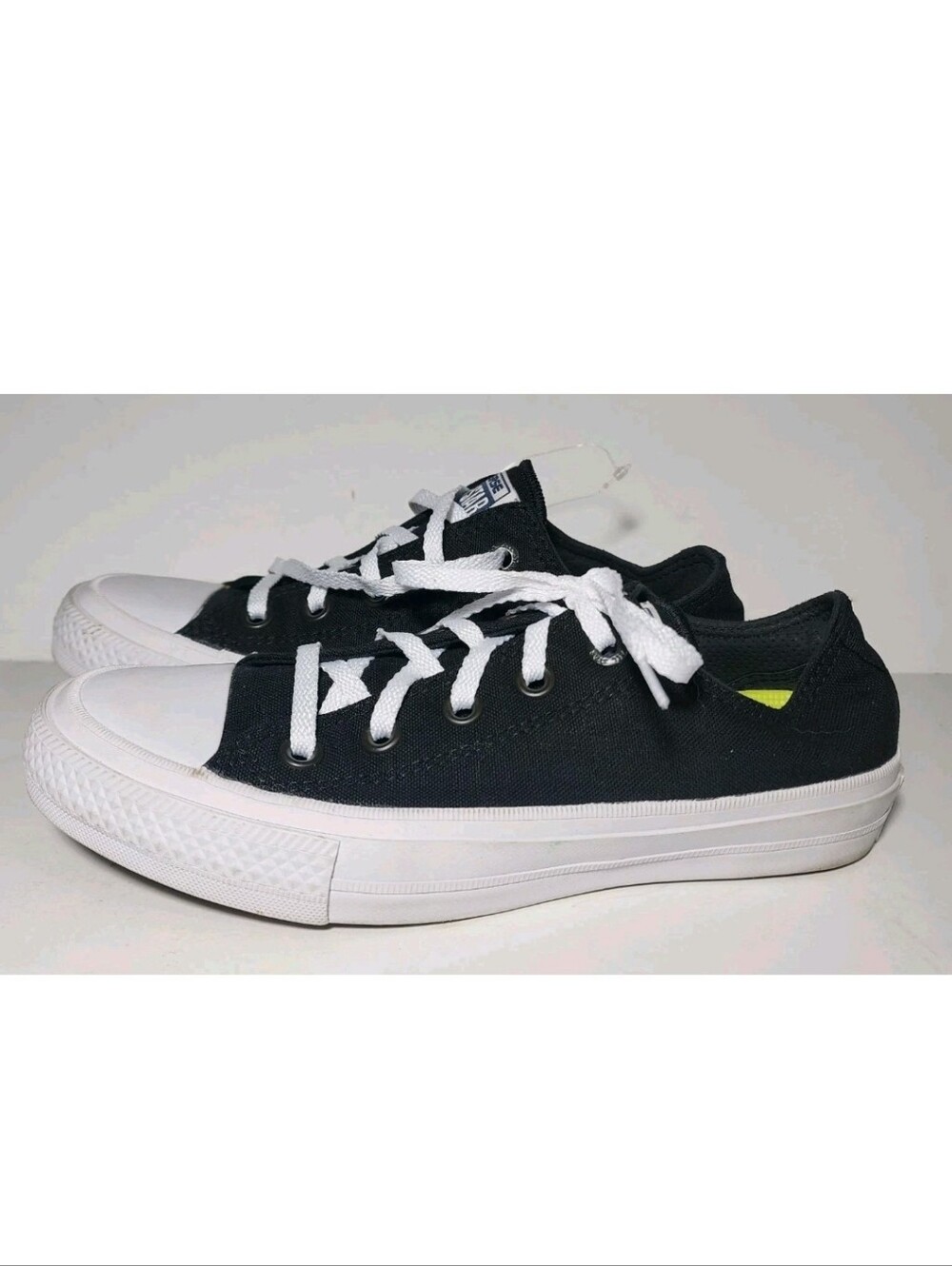 Check Taylor II Converse Sneakers Shoes With Lunarlon Womens Sz 6 EUC Black - Picture 4 of 9